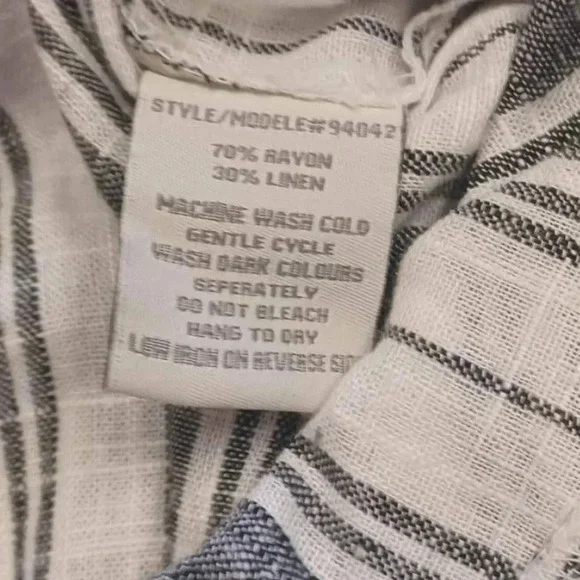 Urbanology Luxury Linen Collection Blend Wide Leg Capri Pants Size  XL - Picture 7 of 7